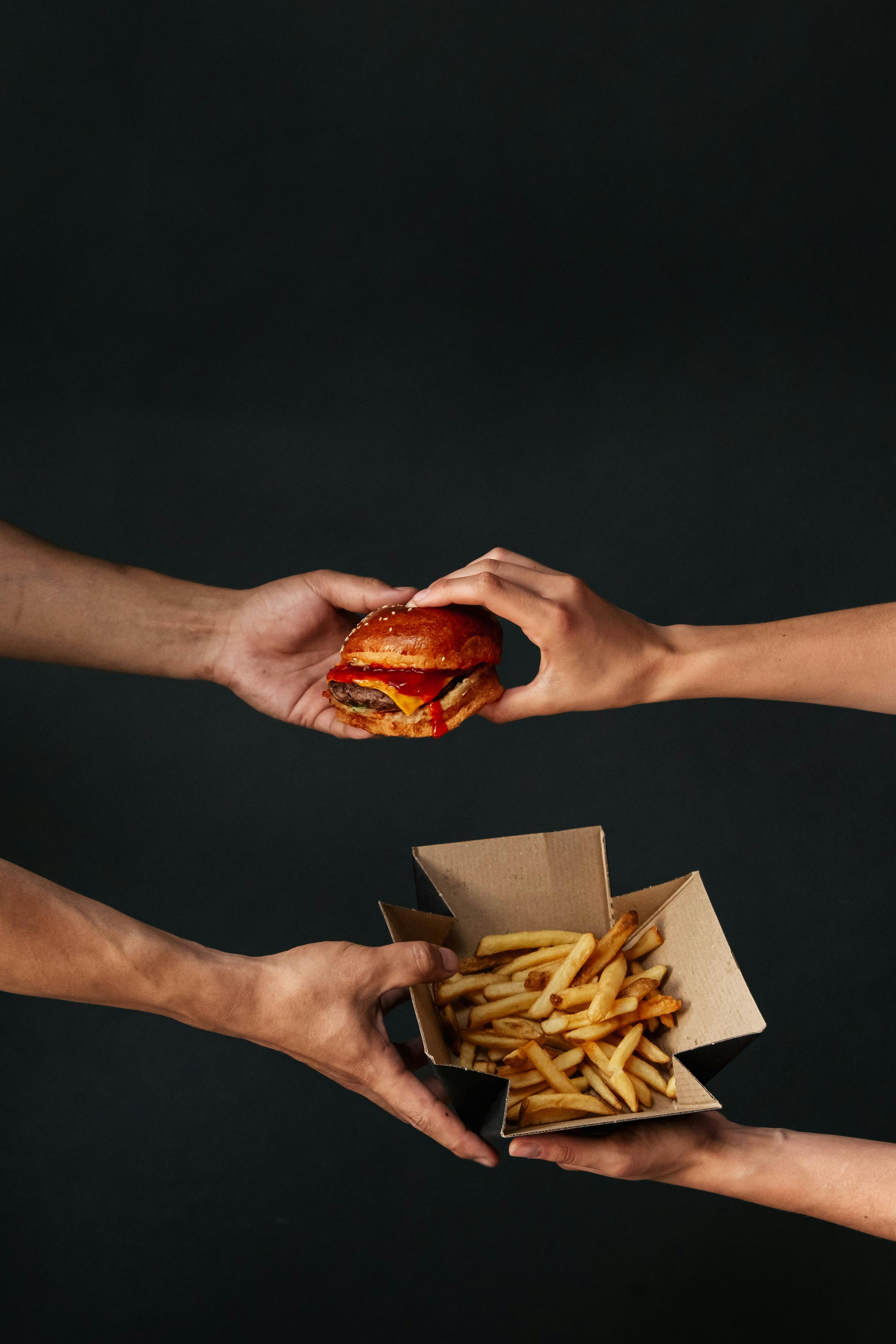 Burger mit Pommes Kalorien