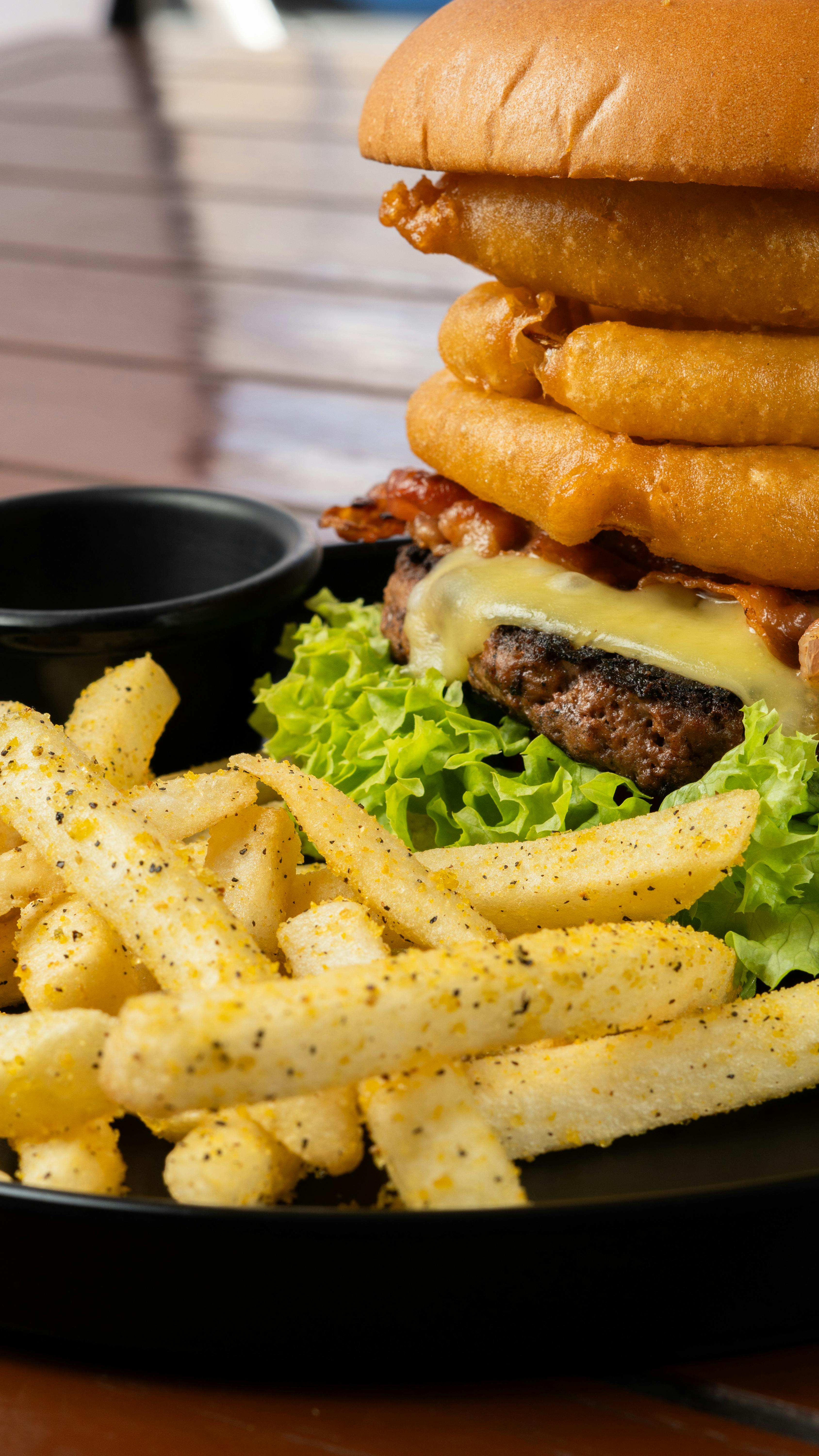 Caloric Content of Burgers and Fries